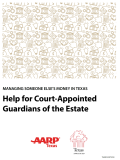Cover of Help for Court-Appointed Guardians of the Estate Guide