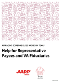 Cover of help for representative payees and VA fiduciaries guide