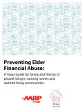 Image of the cover of the Preventing Elder Financial Abuse guide